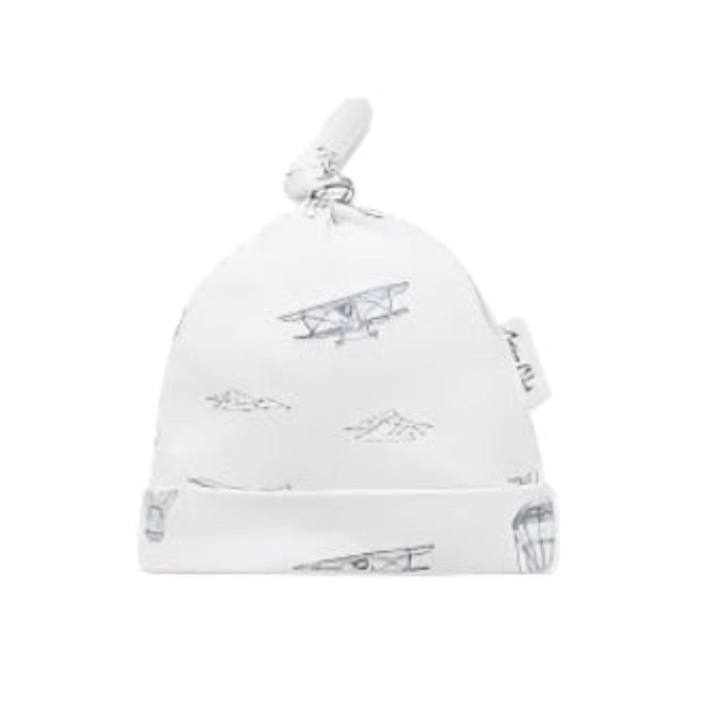 Organic Cotton Top Knot Beanie - Blankee Baby
