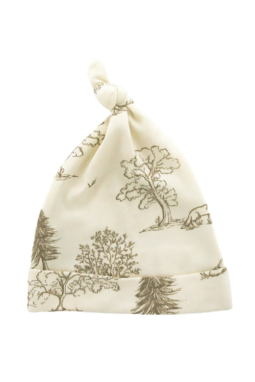 Organic Cotton Top Knot Beanie - Blankee Baby