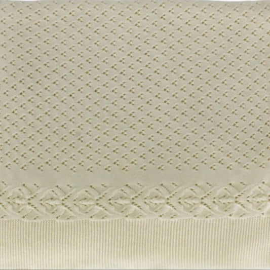 Organic Cotton Receiving Blanket - Cream - Blankee Baby