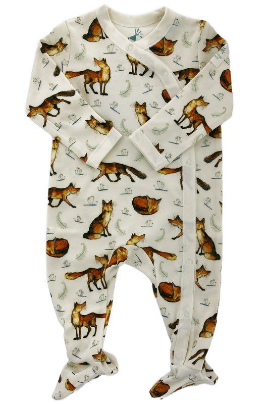 Organic Cotton Snap Front Pajamas - Blankee Baby