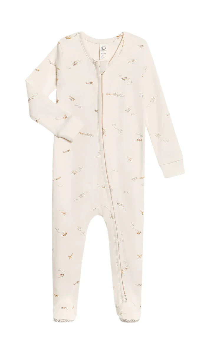 Organic Cotton Zip Front Pajama - Blankee Baby