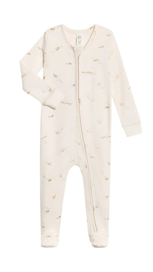 Organic Cotton Zip Front Pajama - Blankee Baby