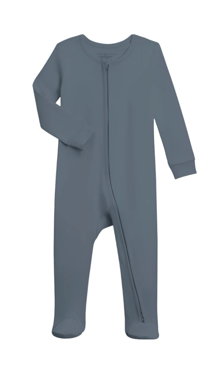 Organic Cotton Zip Front Pajamas - Blankee Baby