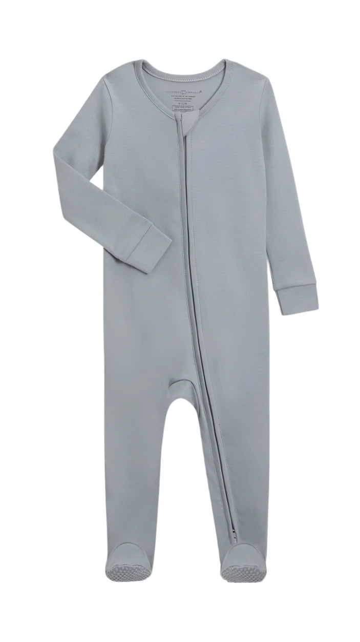 Organic Cotton Zip Front Pajamas - Blankee Baby