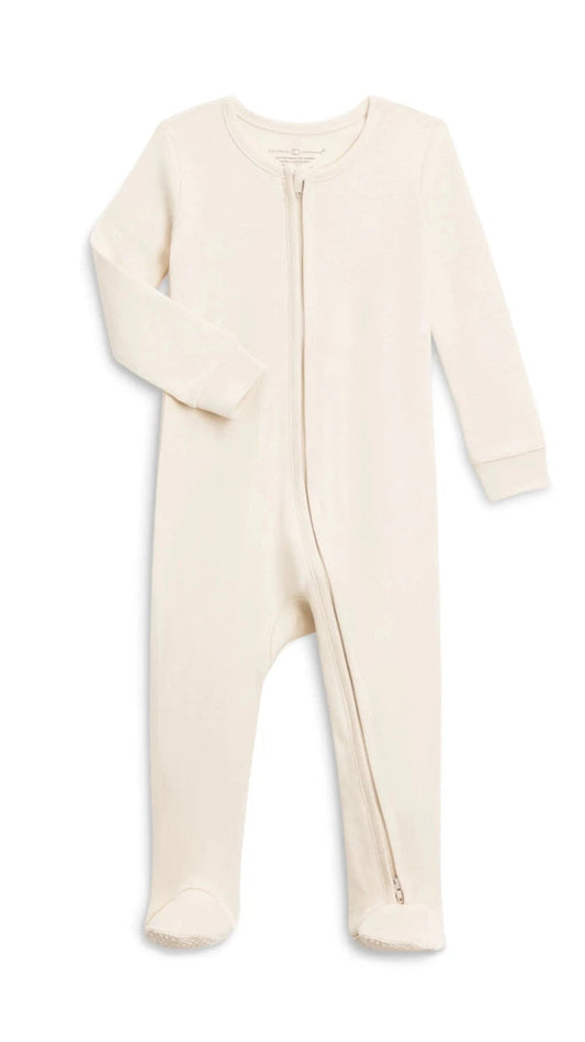 Organic Cotton Zip Front Pajamas - Blankee Baby