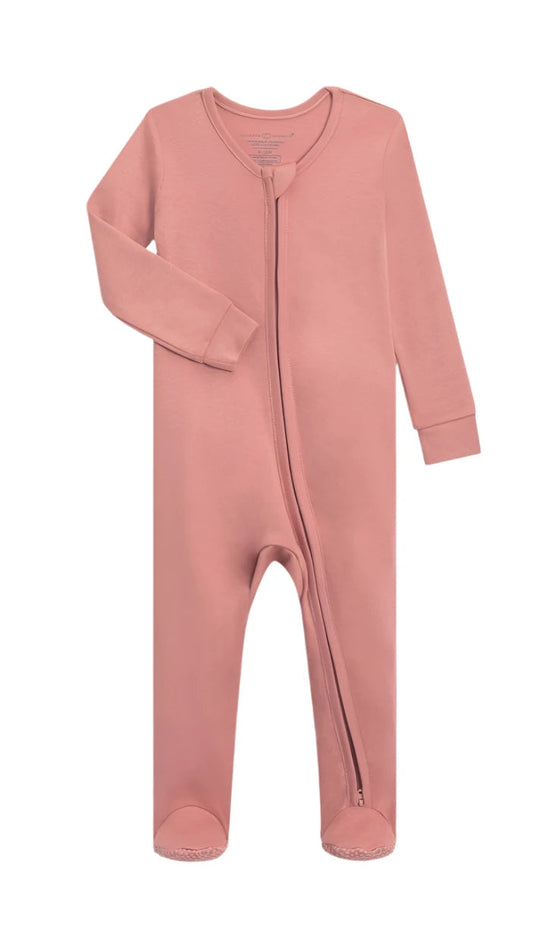 Organic Cotton Zip Front Pajamas - Blankee Baby