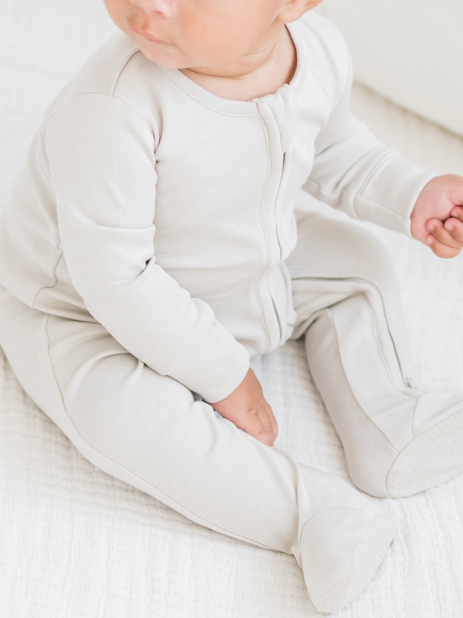 Organic Cotton Zip Front Pajamas - Blankee Baby