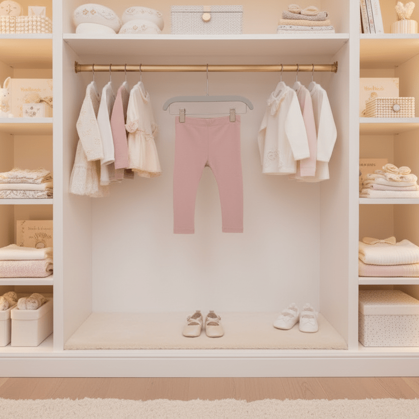 Organic Cotton Classic Baby Legging - Blush Pink | Blankee Baby