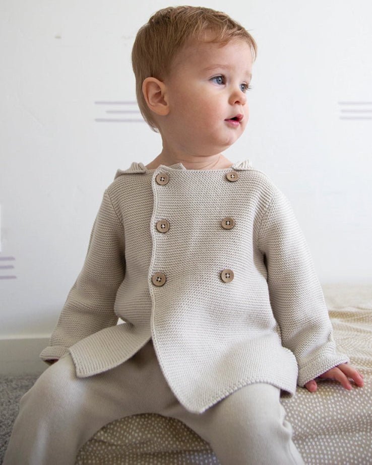 Organic Cotton Knit Baby Jacket - Blankee Baby