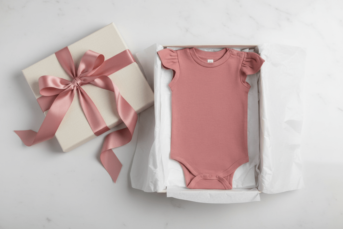 Organic Cotton Petal Sleeve Bodysuit - Berry | Blankee Baby