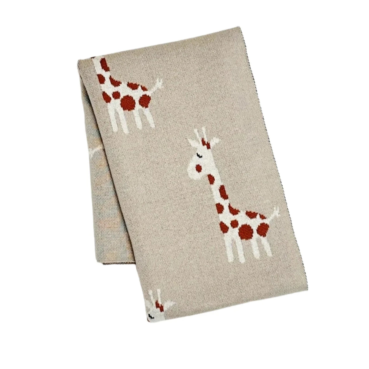 Organic Cotton Receiving Blanket - Giraffe - Blankee Baby