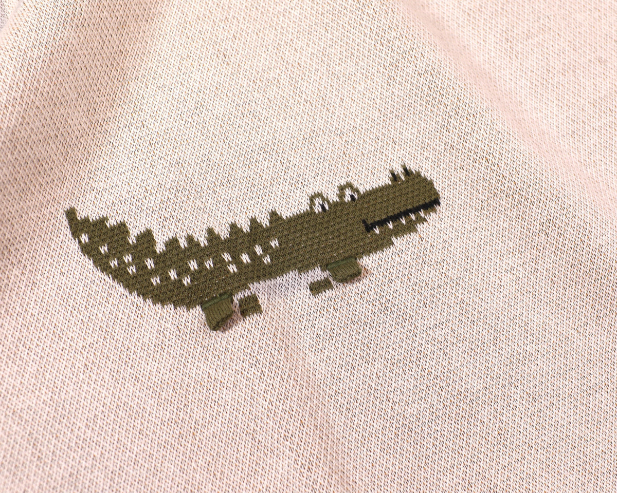 Organic Cotton Safari Receiving Blanket - Natural White | Blankee Baby