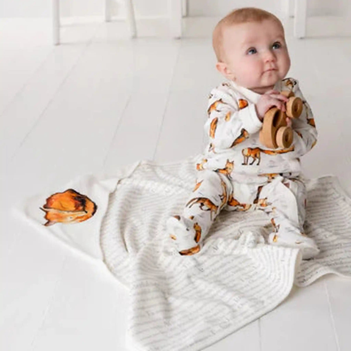 Organic Cotton Snap Front Pajamas - Blankee Baby