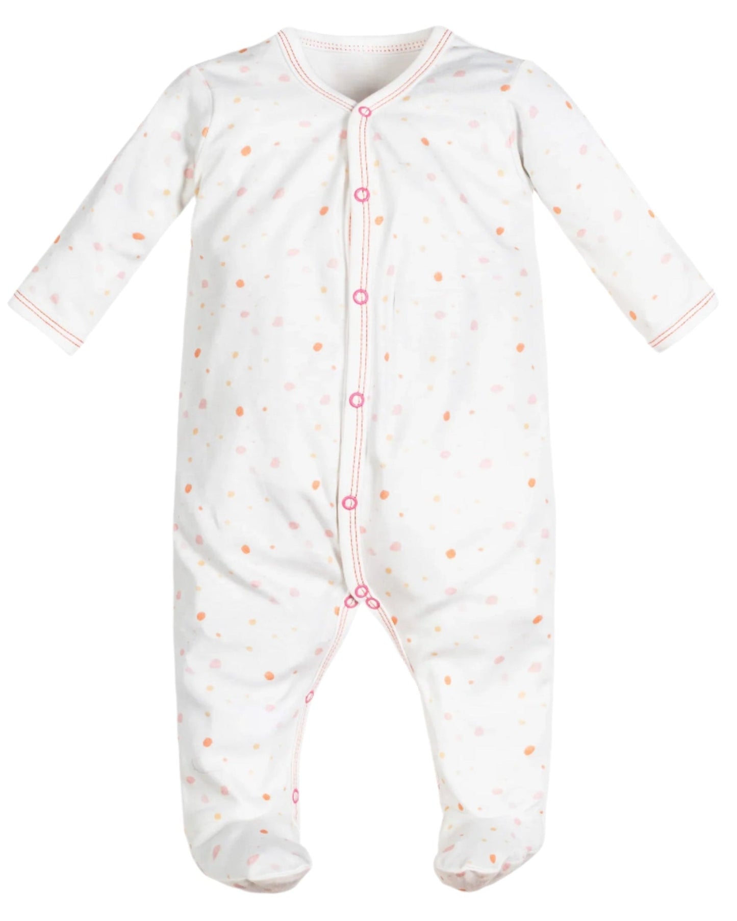 Organic Cotton Baby Footie - Pink Dots
✦ 100% Organic Cotton ✦ Machine washable ✦ Imported ✦ Fast Shipping & Free Returns
$23.00 USD