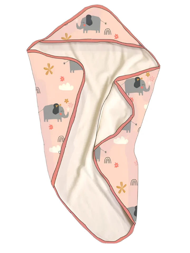 Organic Cotton Hooded Bath Towel - Blankee Baby