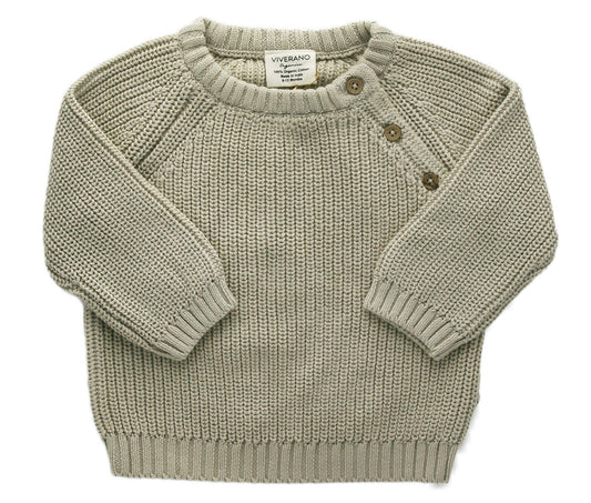 Organic Cotton Chunky Knit Sweater - Blankee Baby