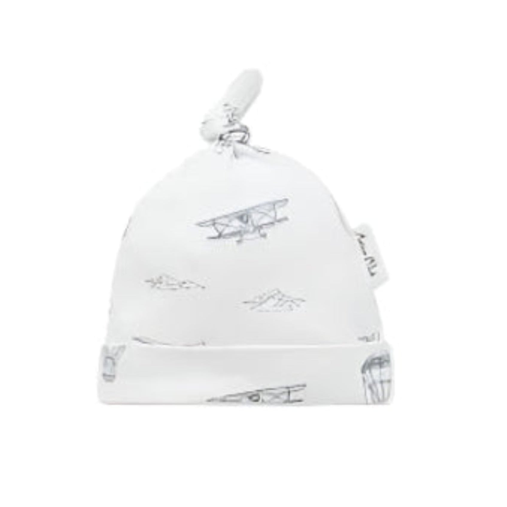 Organic Cotton Top Knot Beanie - Blankee Baby
