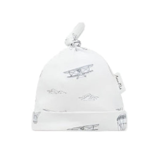 Organic Cotton Top Knot Beanie - Blankee Baby