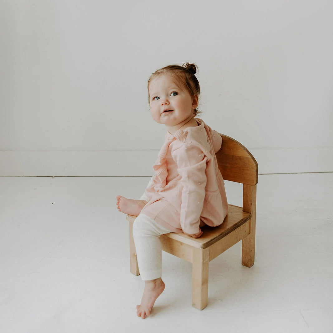 Organic Cotton Pink Ruffle Dress - Blankee Baby
