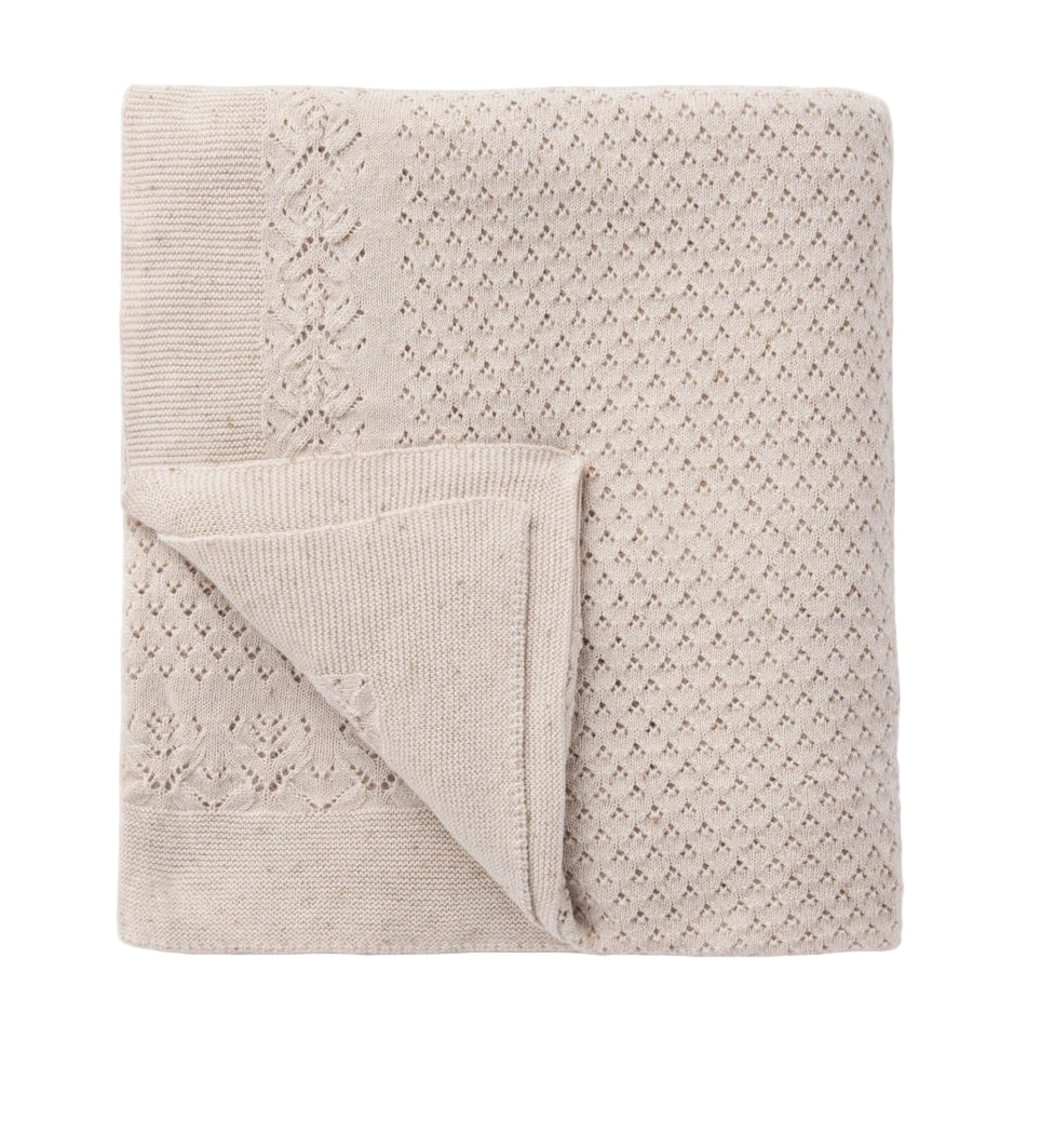 Organic Cotton Receiving Blanket - Speckled Print - Blankee Baby