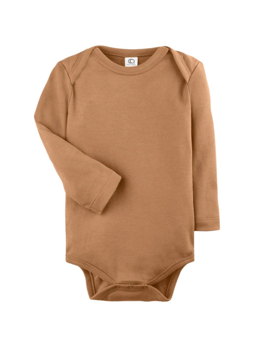 Organic Cotton Baby Bodysuit - Ginger - Blankee Baby