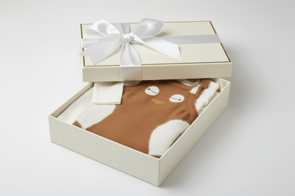 Organic Cotton 2-piece Owl Overall Set - Cinnamon | Blankee Baby