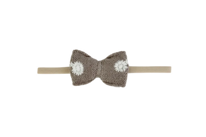 Organic Cotton Bow Headband - Cafe Latte | Viverano Organics | Accessories