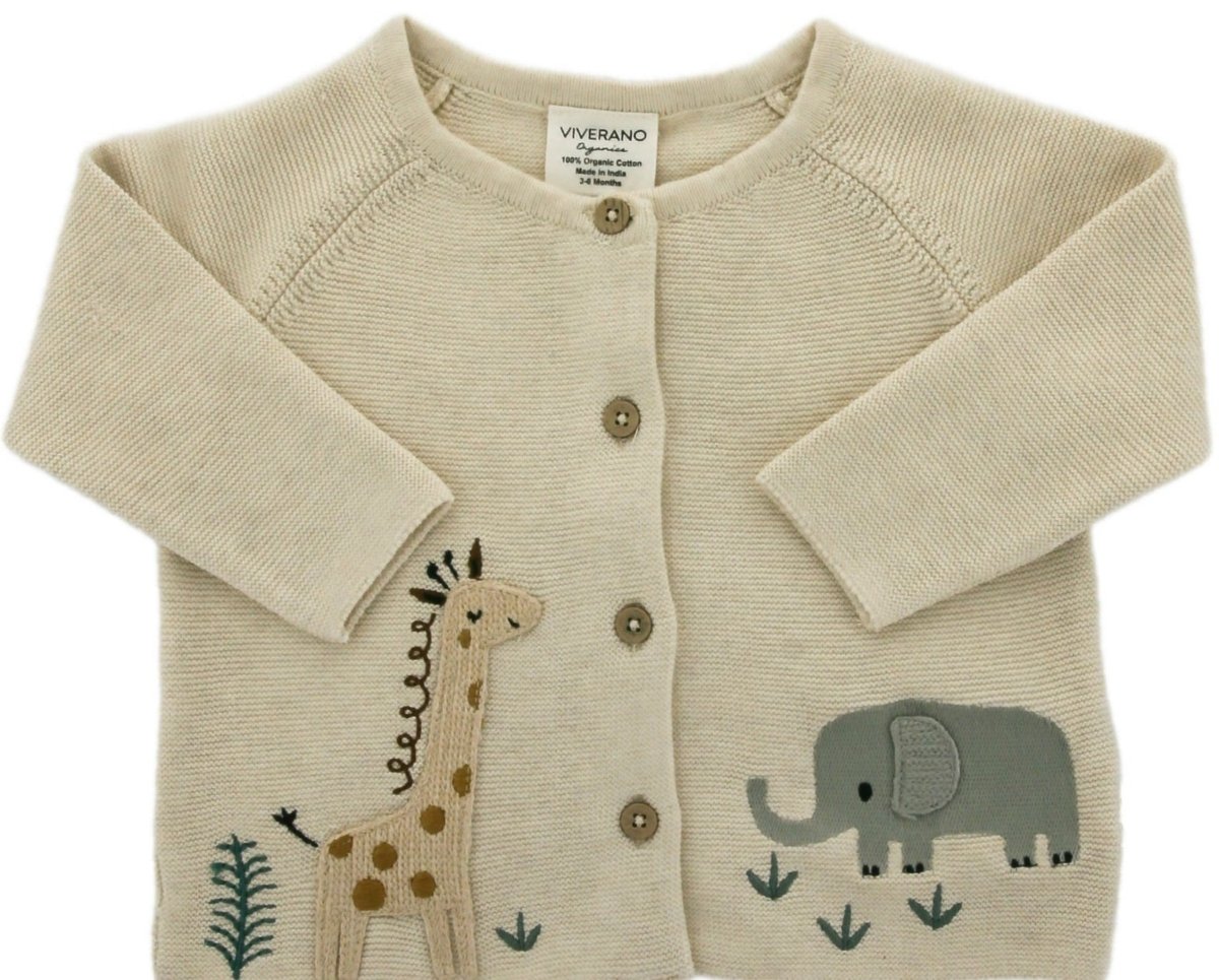 Organic Cotton Cardigan Sweater - Blankee Baby