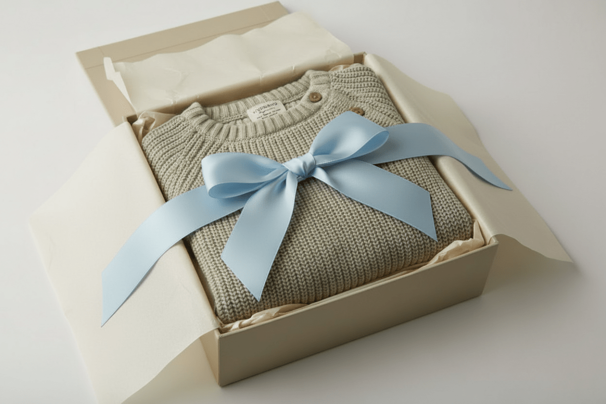 Organic Cotton Chunky Knit Sweater - Stone - Blankee Baby