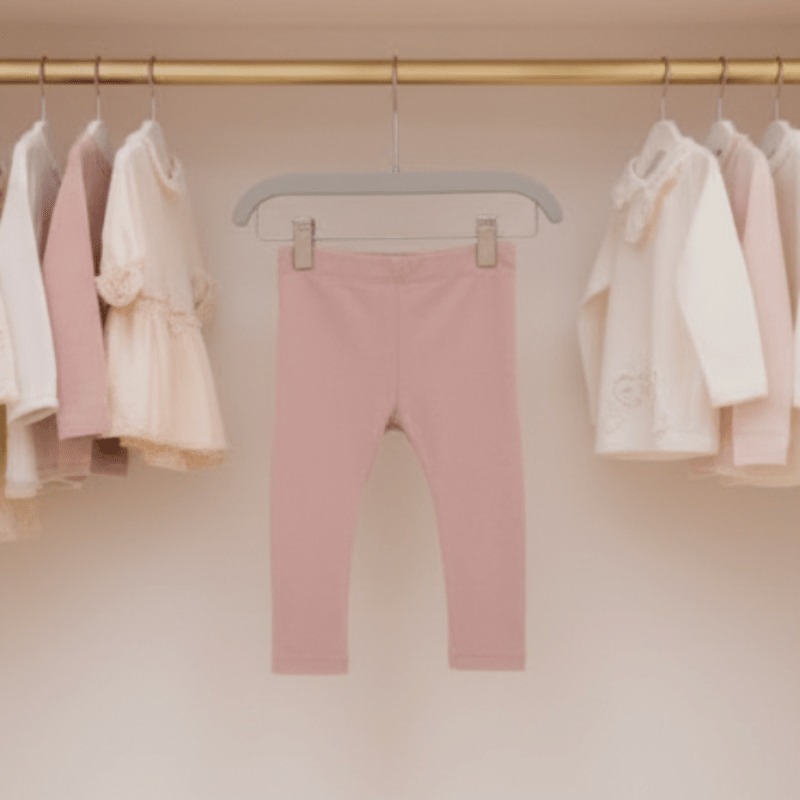 Organic Cotton Classic Baby Legging - Blush Pink | Blankee Baby