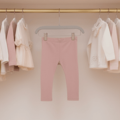 Organic Cotton Classic Baby Legging - Blush Pink | Blankee Baby