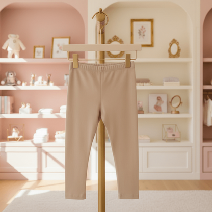 Organic Cotton Classic Baby Legging - Clay Beige | Blankee Baby