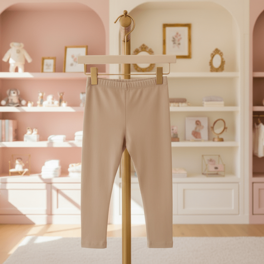 Organic Cotton Classic Baby Legging - Clay Beige | Blankee Baby