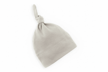 Organic Cotton Classic Knotted Baby Hat - Stone | Colored Organics | Accessories