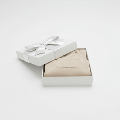 Organic Cotton Corduroy Overall - Cream | Annie & Charles | Rompers & Sets