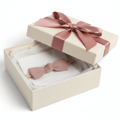 Organic Cotton Dainty Bow Headband - Aster | Blankee Baby