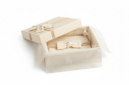 Organic Cotton Dainty Bow Headband - Natural White | Colored Organics | Accessories
