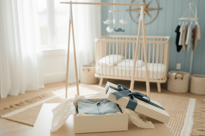 Organic Cotton Footie Pajama - Mist Blue | Blankee Baby
