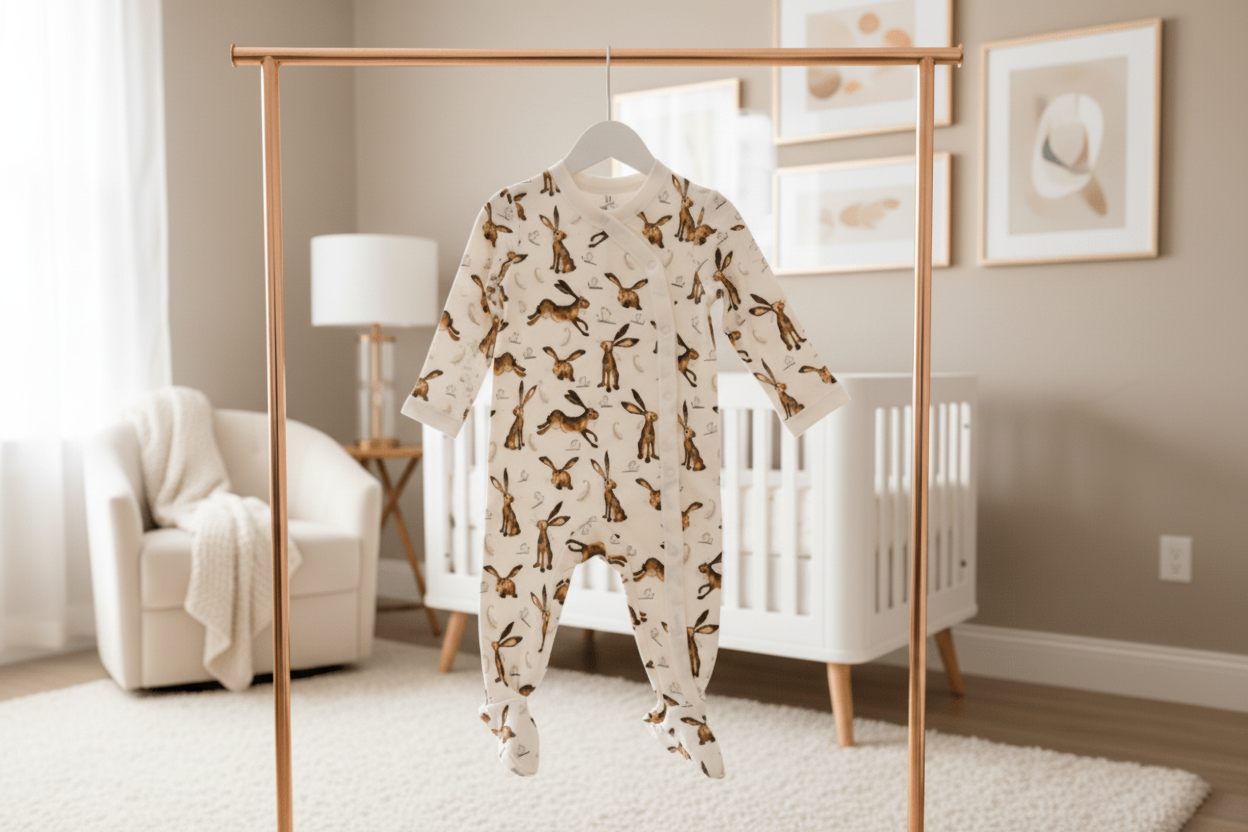 Organic Cotton Footie Pajama - Molly Hare | Blankee Baby