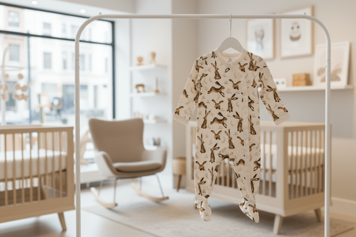 Organic Cotton Footie Pajama - Molly Hare | Catherine Rayner | Sleepwear