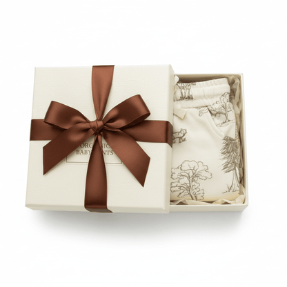 Organic Cotton Fox Woods Baby Pant - Natural White | Aster & Oak | Pants