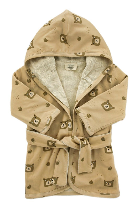 Organic Cotton Hooded Bath Robe - Blankee Baby
