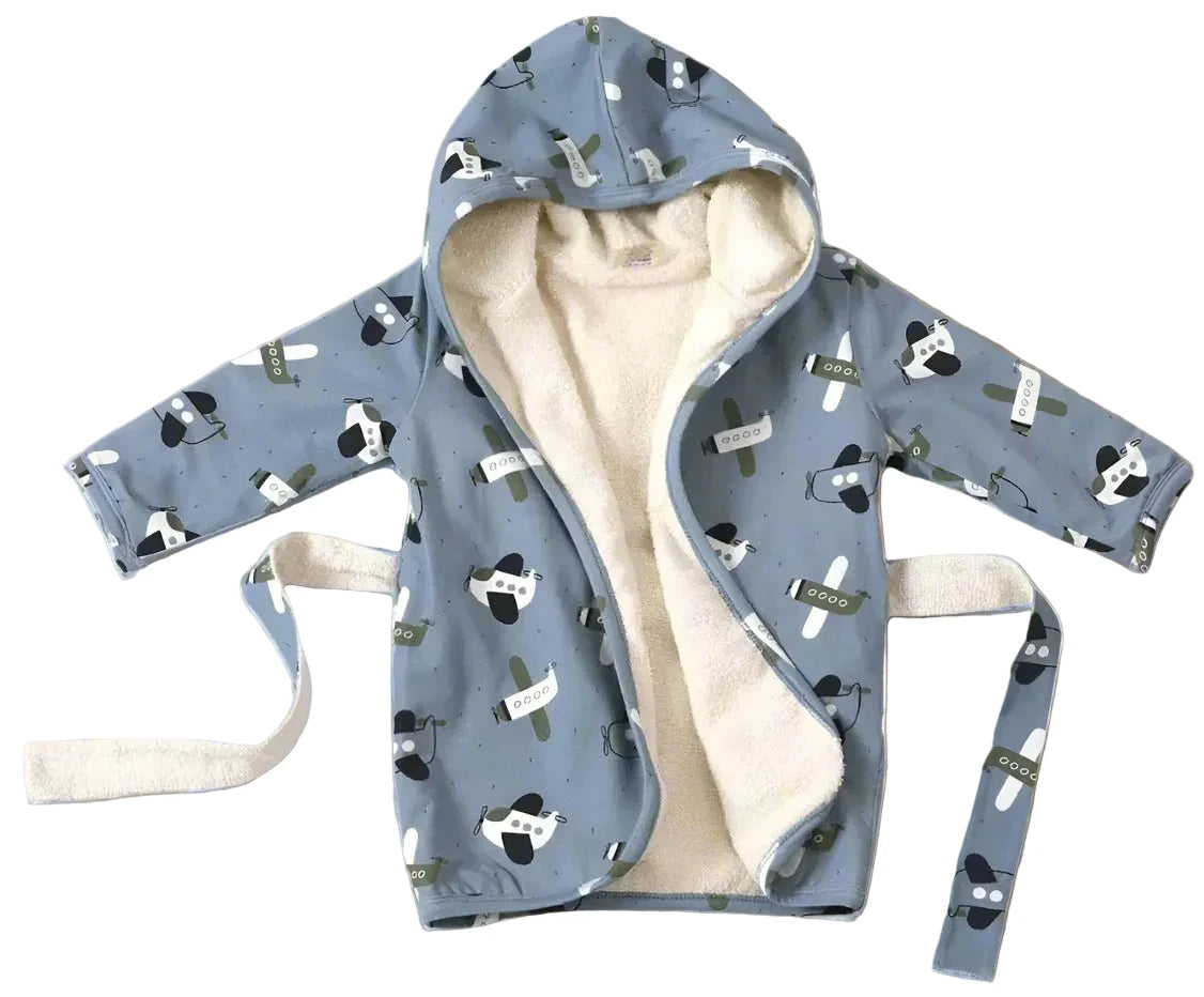 Organic Cotton Hooded Bath Robe - Blankee Baby