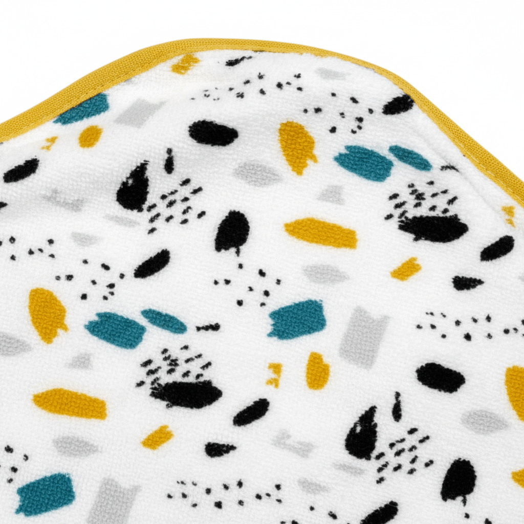 Organic Cotton Hooded Bath Towel - Art - Blankee Baby