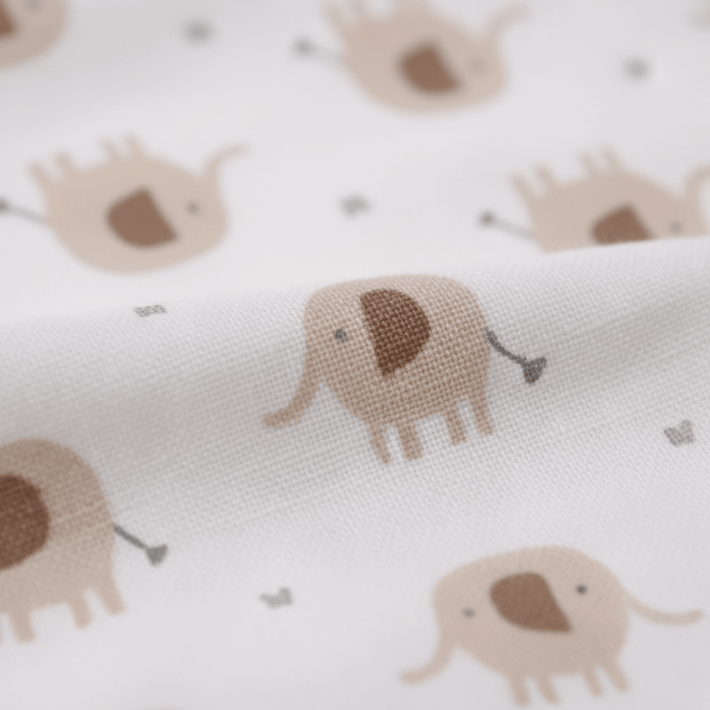Organic Cotton Hooded Bath Towel - Brown Elephant - Blankee Baby