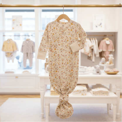 Organic Cotton Indy Floral Kimono Gown | Blankee Baby