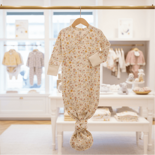 Organic Cotton Indy Floral Kimono Gown | Blankee Baby