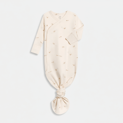 Organic Cotton Indy Kimono Infant Gown - Mist | Blankee Baby