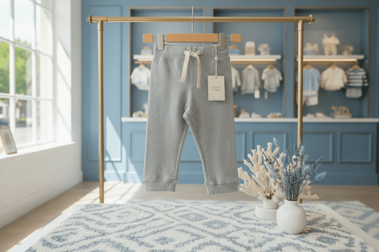 Organic Cotton Jogger Pant - Heather Gray - Blankee Baby