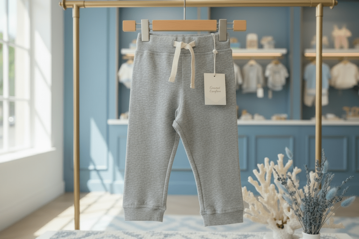 Organic Cotton Jogger Pant - Heather Gray - Blankee Baby